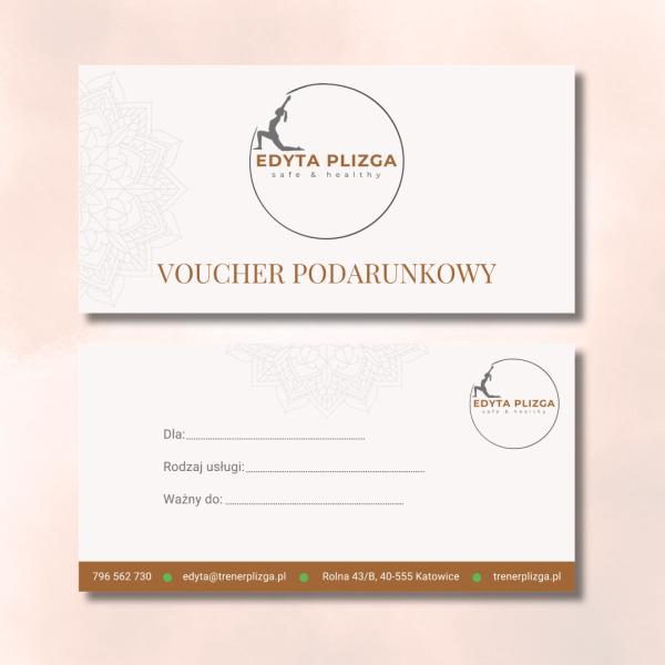 Voucher podarunkowy dla trenera personalnego